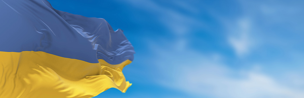 Large-Ukrainian-flag-waving-in-the-wind