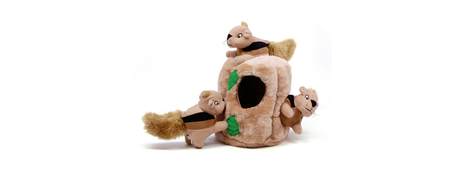 Outward Hound Hide A Squirrel Squeaky Puzzle Plush