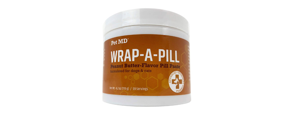 Pet MD Wrap A Pill Peanut Butter Flavored Pill Paste for Dogs