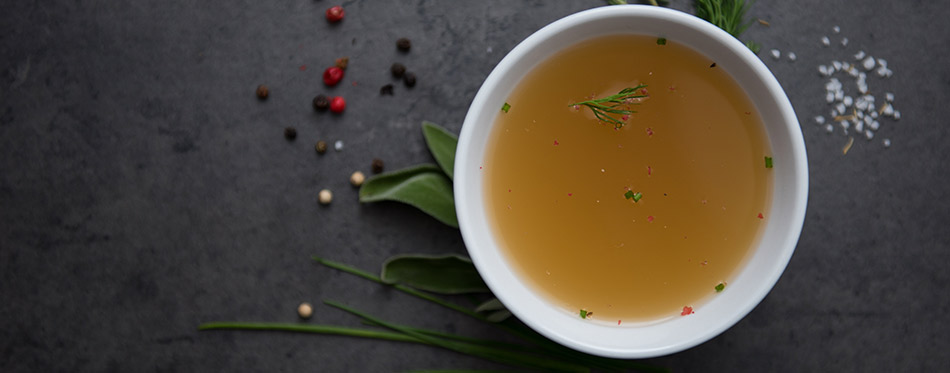 Bone Broth in Small Bowl