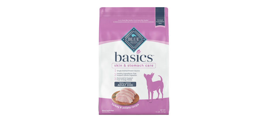 Blue Buffalo Basics Turkey & Potato Recipe Small Breed Dry Dog Food