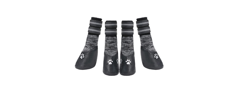 PUPTECK Anti-Slip Dog Socks with Reflective Strips