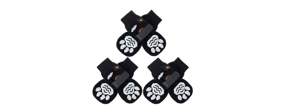 PUPTECK Double Sides Anti-Slip Dog Socks