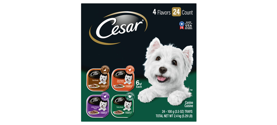 Best Wet Food: Cesar Poultry Variety Pack With Real Chicken, Turkey & Duck