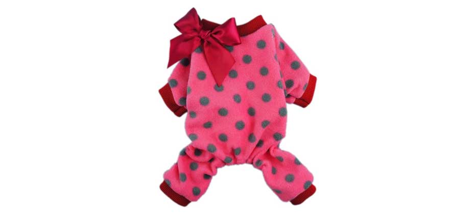 Fitwarm Cute Ribbon Dog Coats Pajamas