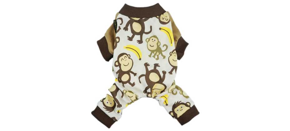 Fitwarm Soft Cotton Adorable Monkey Dog Pajamas