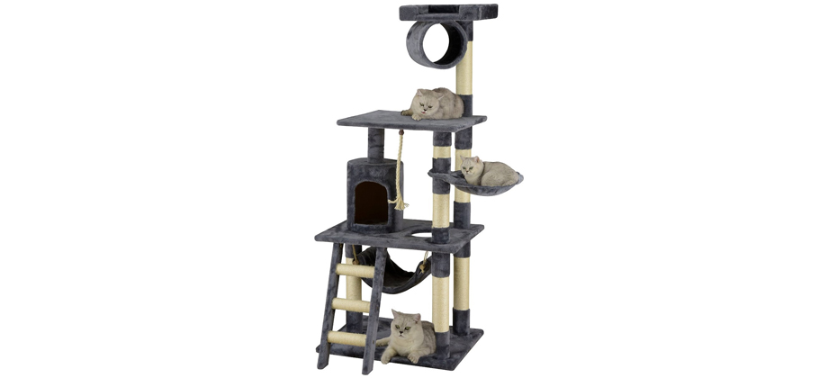 Go Pet Club 62-In Faux Fur Cat Tree & Condo