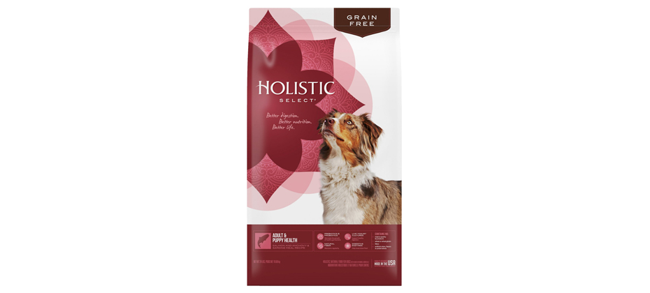 Best Holistic Option: Holistic Select Adult & Puppy Salmon, Anchovy & Sardine Meal