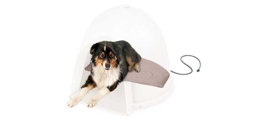 K&H PET PRODUCTS Lectro-Soft Igloo Style Dog Bed