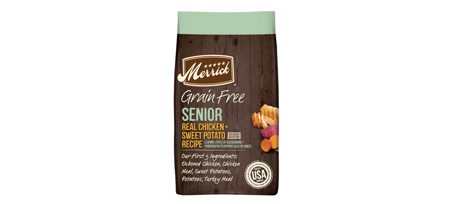 Merrick Grain-Free Senior Chicken + Sweet Potato Recipe