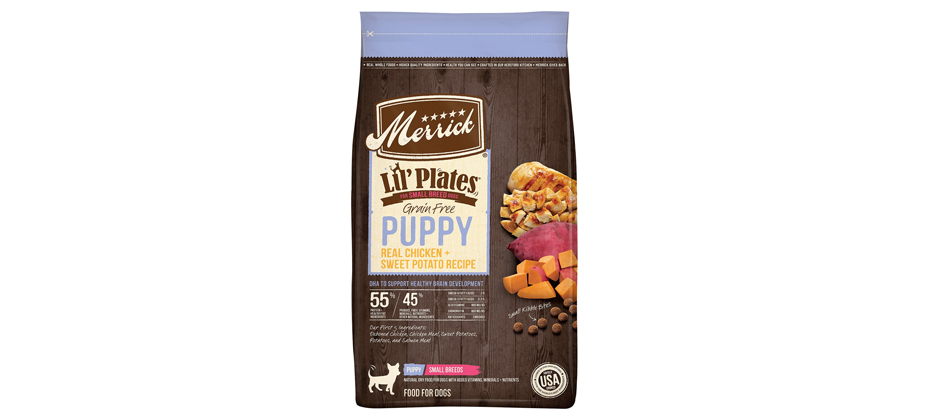 Best Food For Puppies: Merrick Lil' Plates Real Chicken & Sweet Potato Puppy Food