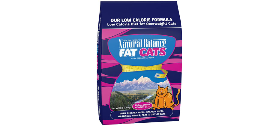 Natural Balance Fat Cats with Chicken Meal, Salmon Meal, Garbanzo Beans, Peas & Oatmeal Dry Cat Food