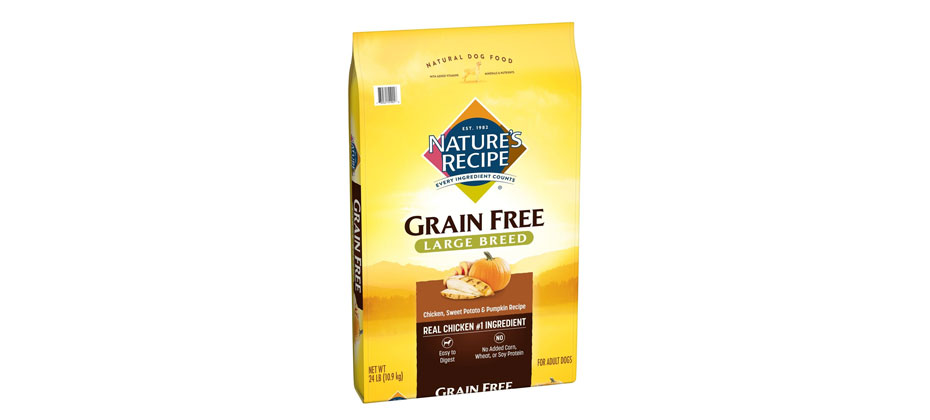 Nature's Recipe Large Breed Grain-Free Chicken, Sweet Potato & Pumpkin Recipe