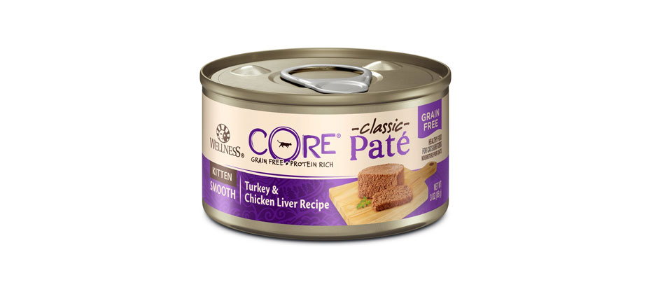 Best Splurge: Wellness CORE Classic Pate Kitten Food