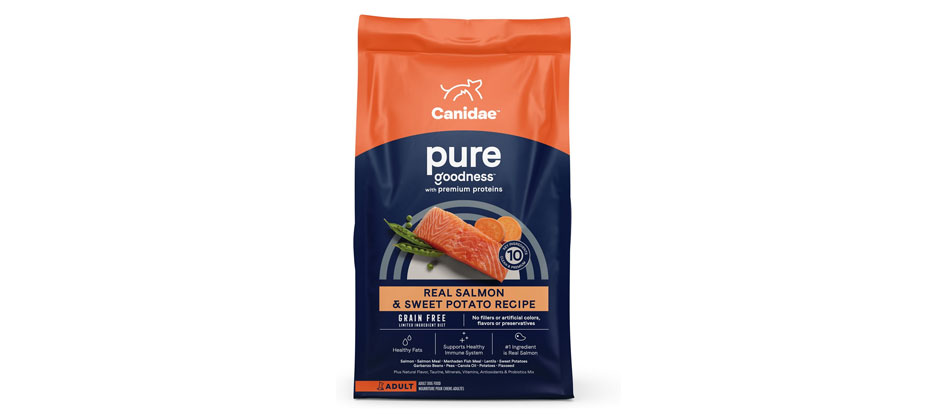 Best with Vitamins: Canidae Grain-Free Pure Limited Ingredient Salmon and Sweet Potato Dry Food