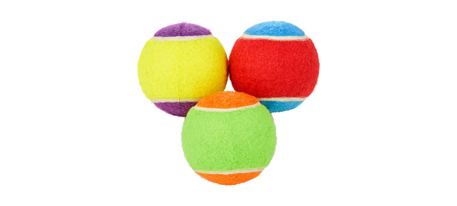 Frisco Fetch Squeaking Colorful Tennis Ball Dog Toy - 50% Off