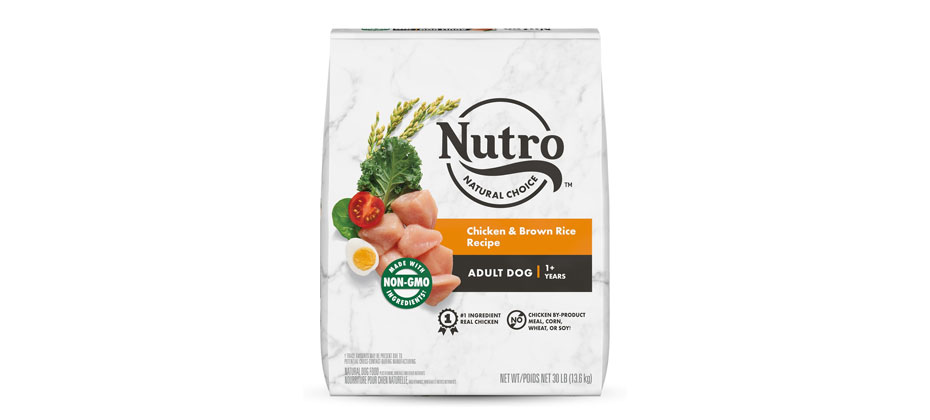 Non-GMO Ingredients: Nutro Natural Choice Adult Chicken & Brown Rice Recipe