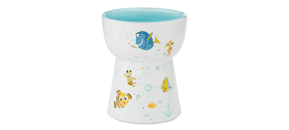 Pixar Finding Nemo Tall Shape Non-Skid Elevated Ceramic Cat Bowl - 30% Off