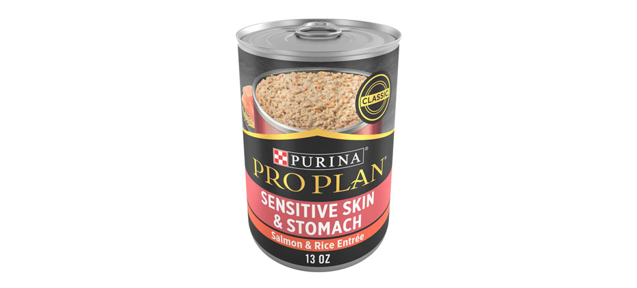 Purina Pro Plan Sensitive Skin & Stomach Salmon & Rice Entrée Canned Dog Food