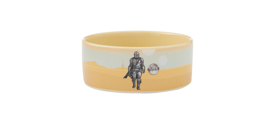 STAR WARS THE MANDALORIAN & CHILD Desert Non-Skid Ceramic Dog & Cat Bowl - 50% Off