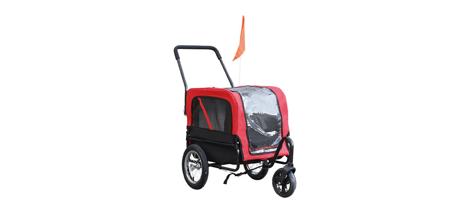 Aosom Elite Jr. Dog Pet Bike Trailer