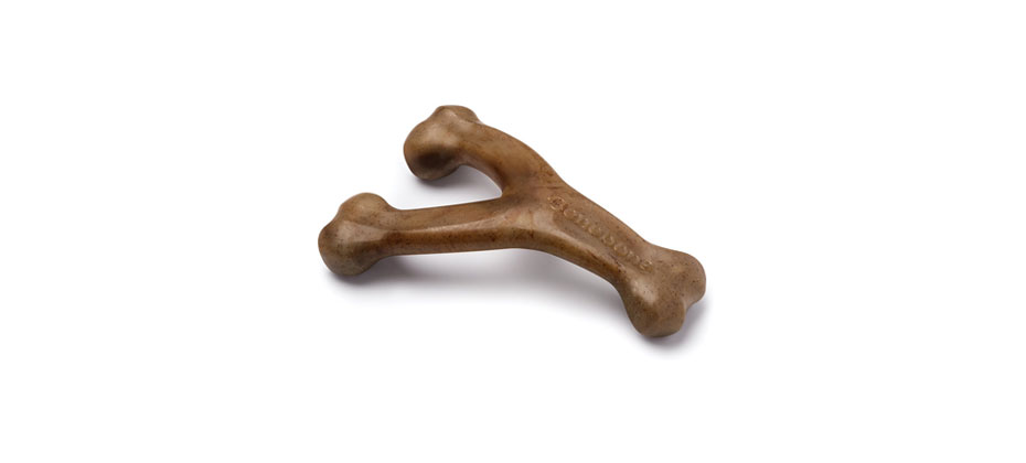 Best Chew Toy for Pitbulls: Benebone Bacon Flavor Wishbone Tough Dog Chew Toy
