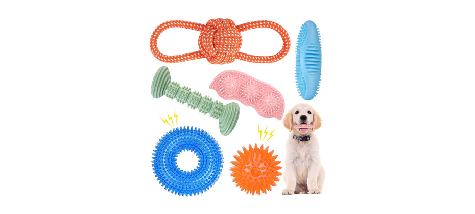 ENZO Three-Pack Puppy Teething Toys