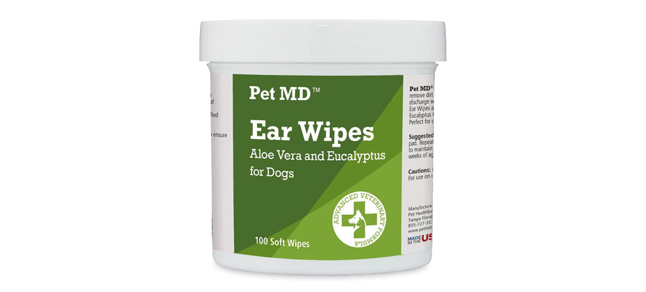 Pet MD Aloe Vera & Eucalyptus Dog Ear Wipes