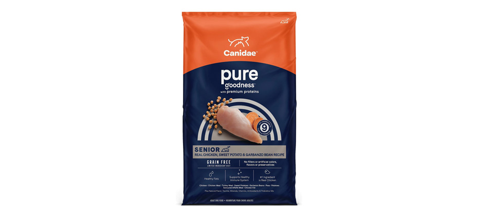 Best L.I.D.: CANIDAE PURE Senior Limited Ingredient Dry Dog Food