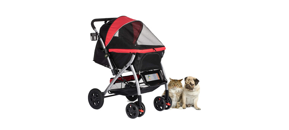 Best Heavy Duty: HPZ Pet Rover Premium Heavy Duty Dog Stroller