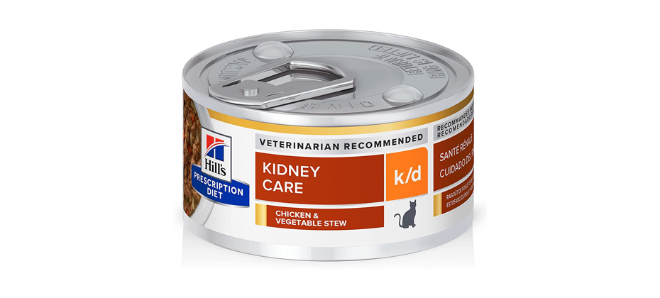 Best for Kidney Disease: Hill's Prescription Diet k/d Kidney Care Canned Cat Food