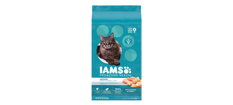 Best for Hairball Control: Iams ProActive Health Weight & Hairball Care Cat Food