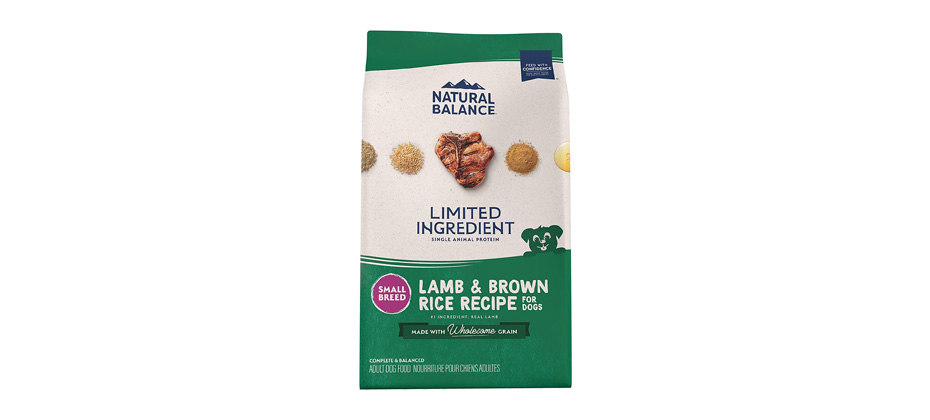 Best Whole Grain: Natural Balance Limited Ingredient Diets Lamb & Brown Rice Formula Small Breed