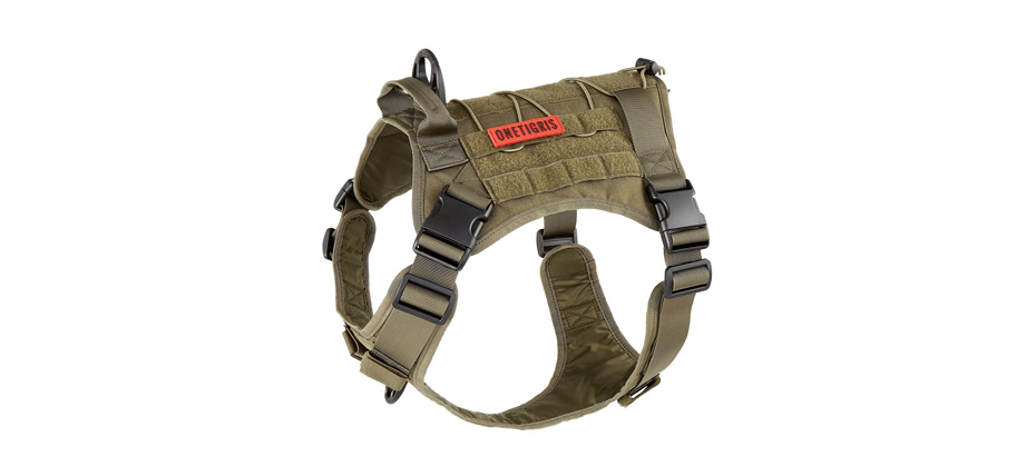 OneTigris Tactical Vest Nylon Front Clip Dog Harness