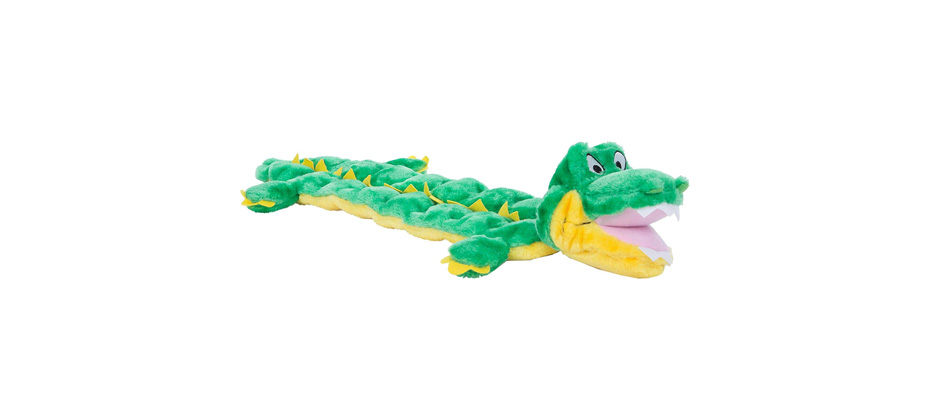 Outward Hound Squeaker Matz Gator Plush Dog Toy