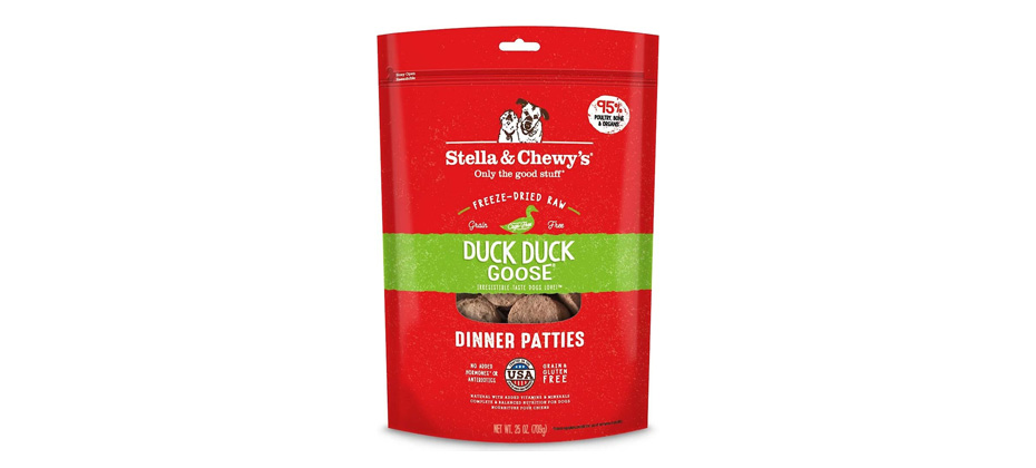 Stella & Chewy's Duck Duck Goose Dinner Patties Freeze-Dried Raw Dog Food