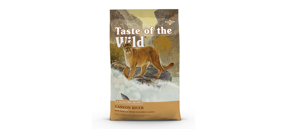 Best Hypoallergenic: Taste Of The Wild Canyon River Grain-Free Cat Food