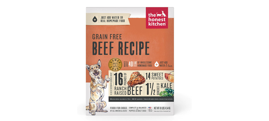 The Honest Kitchen Beef Recipe Grain-Free Dehydrated Dog Food