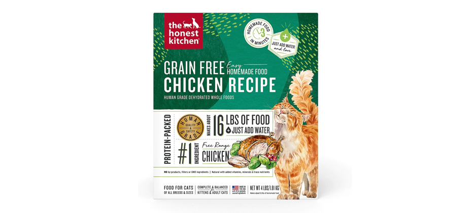 Best Dehydrated Cat Food: The Honest Kitchen Grain-Free Chicken Recipe