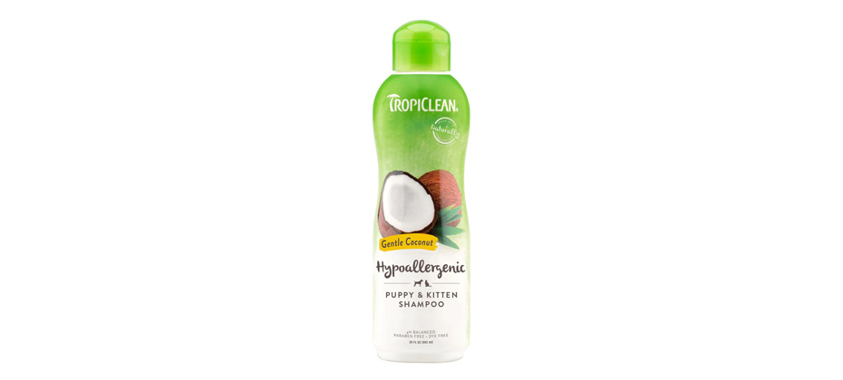 Best Hypoallergenic: TropiClean Hypo-Allergenic Gentle Coconut Puppy Shampoo