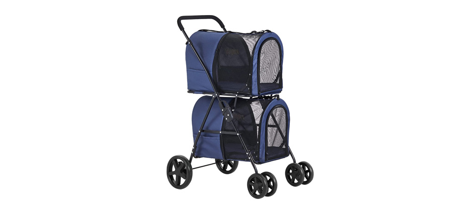 VIAGDO Double Pet Stroller