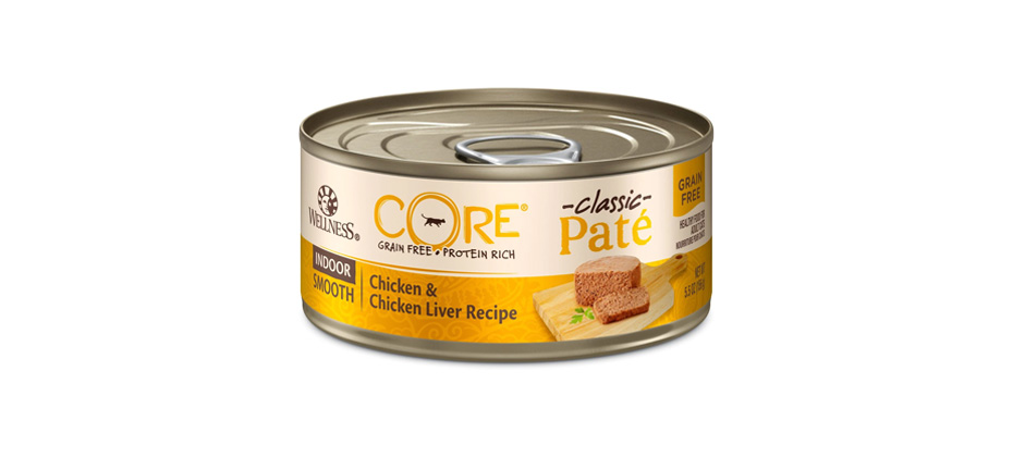 Best Wet Food: Wellness CORE Indoor Chicken & Chicken Liver Recipe Canned Cat Food