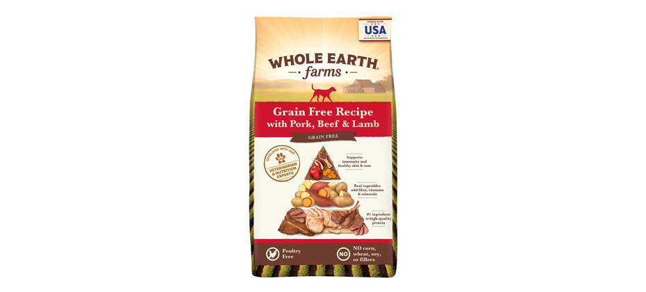 Whole Earth Farms Pork, Beef & Lamb Dry Dog Food