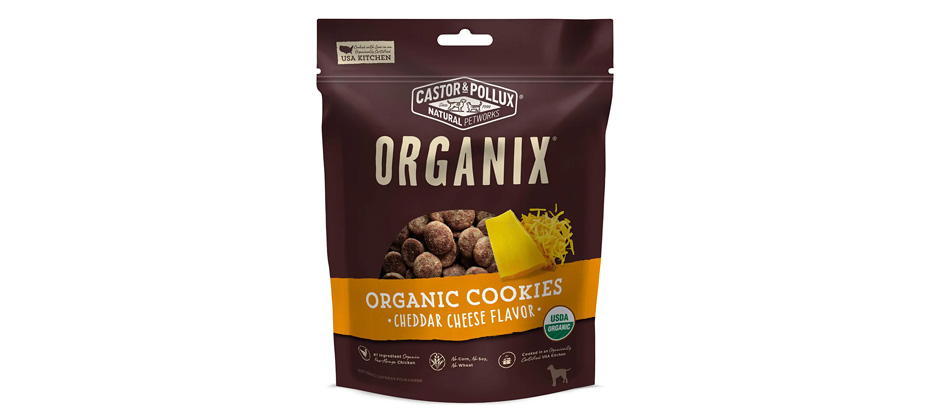 Castor & Pollux Organix Organic Cheddar Cheese Flavor Cookies Dog Treats