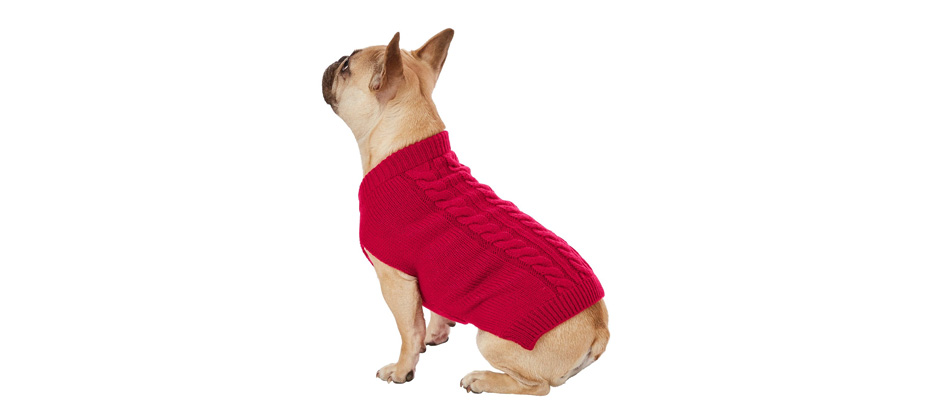 Frisco Dog & Cat Cable Knitted Sweater