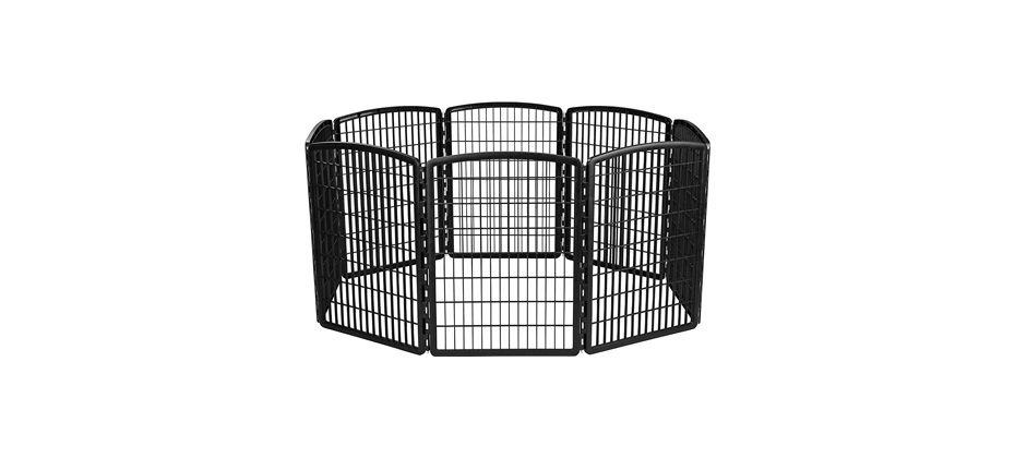 IRIS 8-Panel Plastic Exercise Dog Playpen