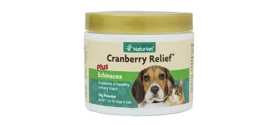 NaturVet Cranberry Relief Plus Echinacea Powder Urinary Supplement