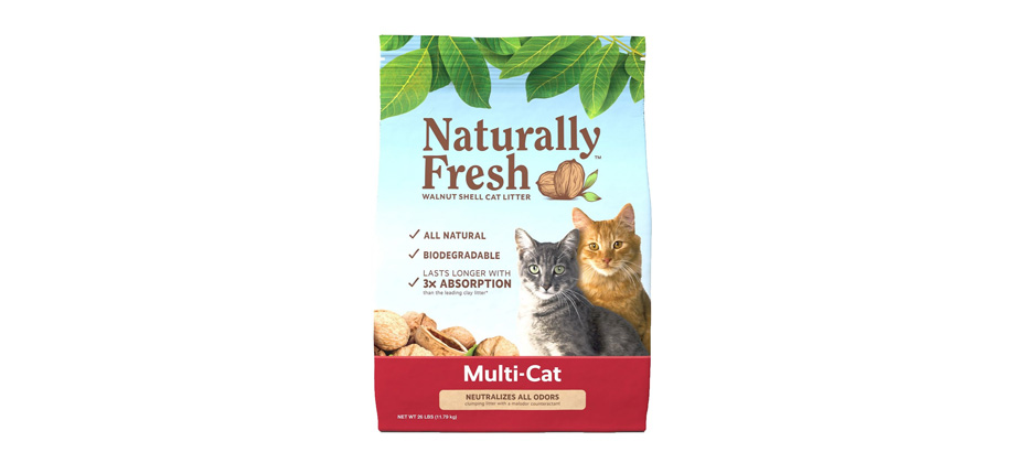 Naturally Fresh Multi-Cat Clumping Walnut Cat Litter