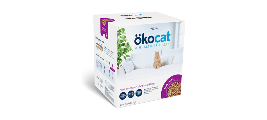 Okocat Mini Pellets Unscented Clumping Wood Litter