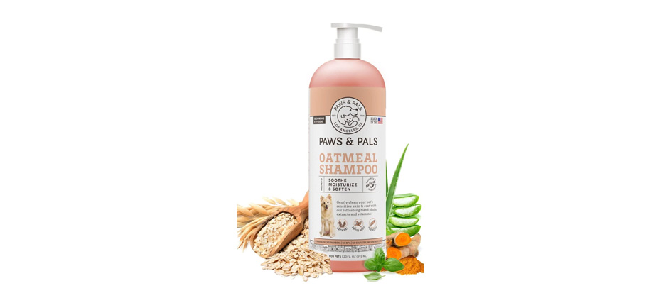 Paws & Pals Oatmeal, Sweet Basil & Turmeric Shampoo